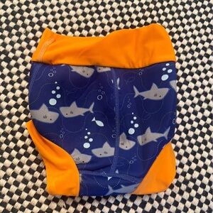 Kids Shark Swim About swim Diaper - Blue and Orange 2-3